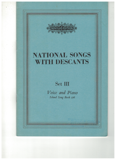 Picture of National Songs with Descants Set III, Geoffrey Shaw