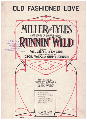 Picture of Old Fashioned Love, from MC "Runnin' Wild", Cecil Mack & Jimmy Johnson