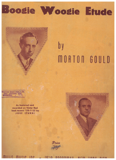 Picture of Boogie Woogie Etude, Morton Gould, popularized by Jose Iturbi