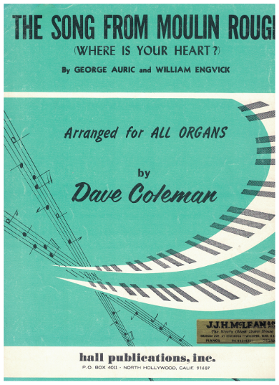 Picture of The Song from Moulin Rouge, George Auric & William Engvick, arr. Dave Coleman