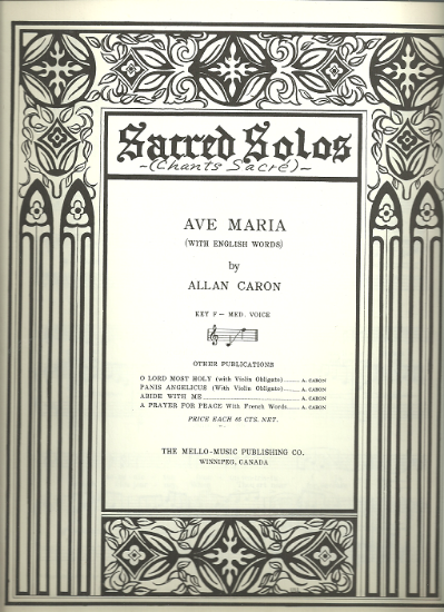 Picture of Ave Maria, Allan Caron