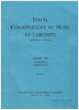 Picture of Royal Conservatory of Music, Grade  8 Piano Exam Book, 1962 Edition, University of Toronto