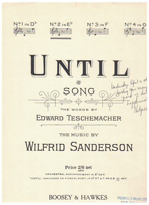Picture of Until, Wilfrid Sanderson, med-low vocal solo