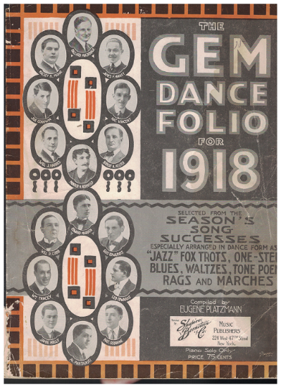 Picture of The Gem Dance Folio for 1918, ed. Eugene Platzmann