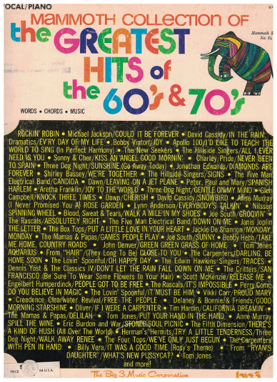 Picture of Mammoth Collection of the Greatest Hits of the 60's & 70's, Mammoth Series No. 24