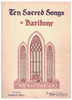 Picture of Ten Sacred Songs for Baritone, ed. Harry Hill, songbook