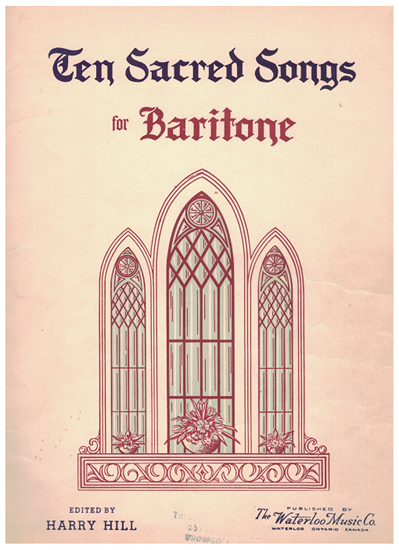 Picture of Ten Sacred Songs for Baritone, ed. Harry Hill, songbook