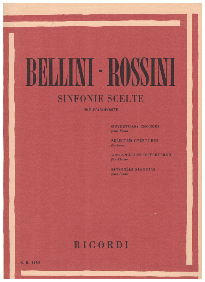 Picture of Selected Overtures for Piano, Bellini & Rossini