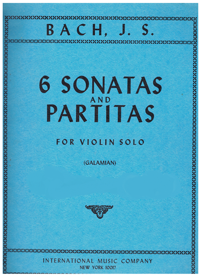 Six Sonatas and Partitas Violin Solo Sheet Music 