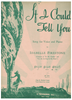 Picture of If I Could Tell You, Idabelle Firestone, high voice solo, recorded by Richard Crooks