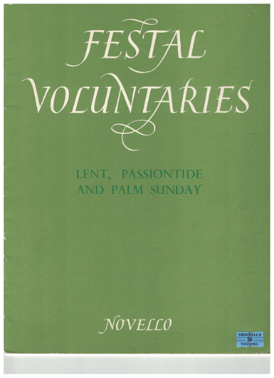 Picture of Festal Voluntaries for Lent Passiontide & Palm Sunday, organ 