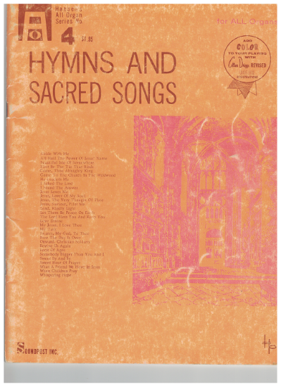 Picture of Hymns and Sacred Songs, Hansen's All Organ Series No. 4