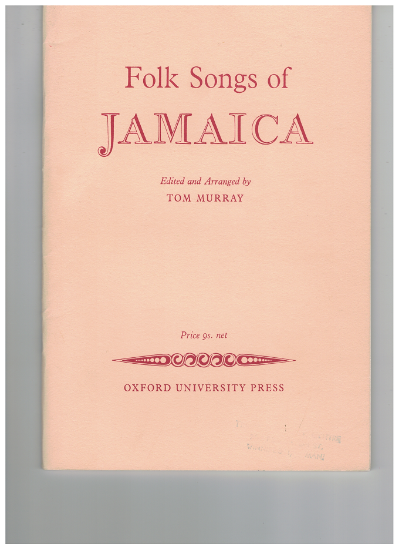 Picture of Folk Songs of Jamaica, ed. Tom Murray