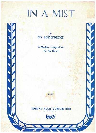 Picture of In a Mist, Bix Beiderbecke, arr. William H. Challis for piano solo