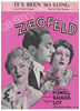 Picture of It's Been So Long, from movie "The Great Ziegfeld", Harold Adamson & Walter Donaldson