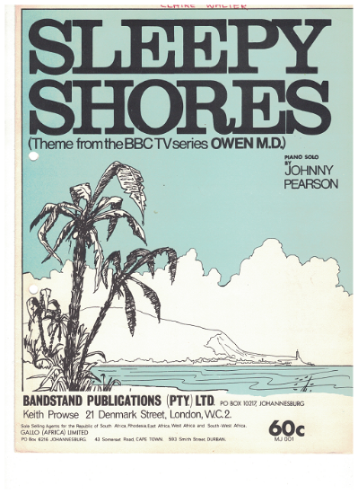 Picture of Sleepy Shores, theme from BBC TV series "Owen M.D.", Johnny Pearson, piano solo