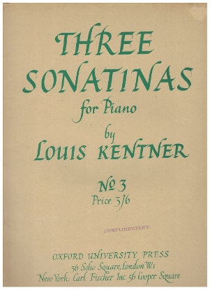 Picture of Sonatina No. 3, Louis Kentner