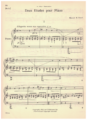Picture of Deux Etudes pour Piano, Manuel M. Ponce