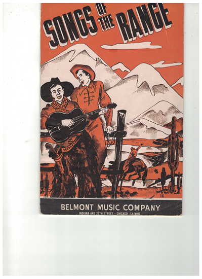 Picture of Songs of the Range, Belmont Music Songbook