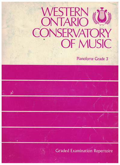 Picture of Western Ontario Conservatory of Music Grade 3 Piano Exam Book, 1975 Edition