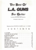 Picture of L.A. Guns....The Best of, arr. Wade Lance, easy guitar TAB