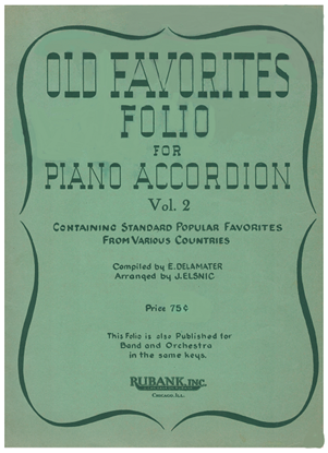 Picture of Old Favorites Folio for Piano Accordion Vol. 2, arr. E. Delamater & J. Elsnic