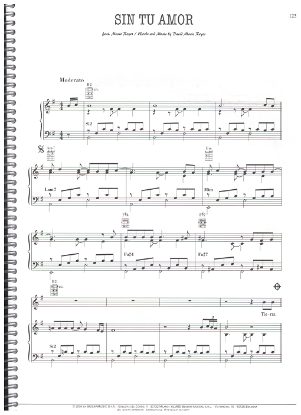 Picture of Sin Tu Amor, David Mario Reyes, as sung by Andrea Bocelli, pdf copy