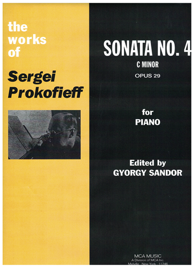Picture of Sergei Prokofieff (Prokofiev), Piano Sonata No. 4 Opus 29 in c minor, edited by Gyorgy Sandor