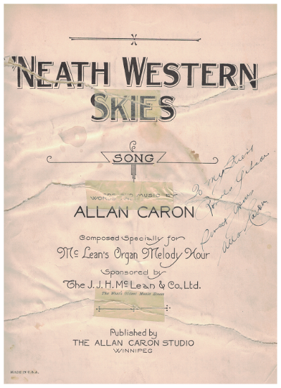 Picture of 'Neath Western Skies, Allan Caron