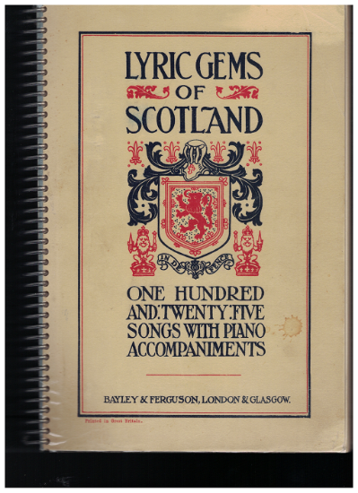 Picture of Lyric Gems of Scotland, 125 Songs with Piano Accompaniments