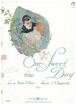 Picture of One Sweet Day, Harry D. Kerr & J.S. Zamecnik, medium voice solo with violin/cello obbligato