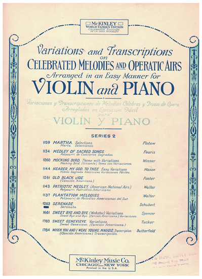 Picture of Serenade, Franz Schubert, arr. Arthur Kay for violin & piano