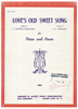 Picture of Love's Old Sweet Song, L. Clifton Bingham & J. A. Molloy, low voice solo