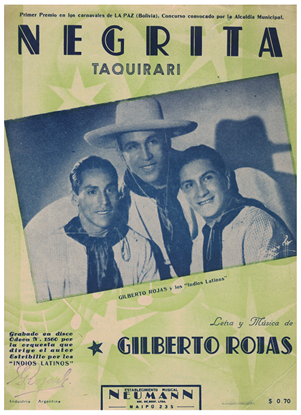 Picture of Negrita (Taquirari), Gilberto Rojas, recorded by Los Indios Latinos