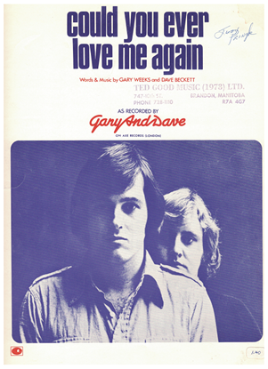 Picture of Could You Ever Love Me Again, Gary Weeks & Dave Beckett, recorded by Gary and Dave