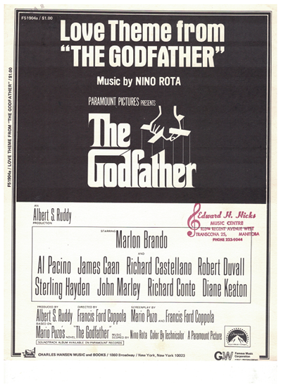 Picture of Love Theme from "The Godfather", Nino Rota, piano solo