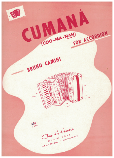 Picture of Cumana, Barclay Allen, arr. Bruno Camini, accordion solo 