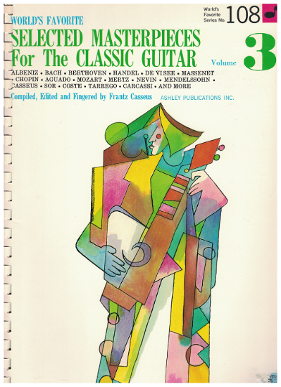 Picture of World's Favorite Series No. 108, Selected Masterpieces for the Classic Guitar Vol. 3, WFS108, ed. Frantz Casseus, songbook