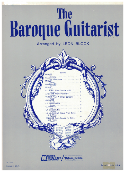 Picture of The Baroque Guitarist, arr. Leon Block