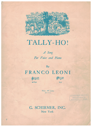 Picture of Tally-Ho, Franco Leoni, high voice solo