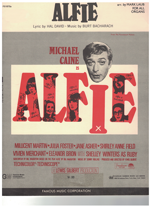 Picture of Alfie, movie title song, Hal David & Burt Bacharach, arr. Mark Laub for All Organs