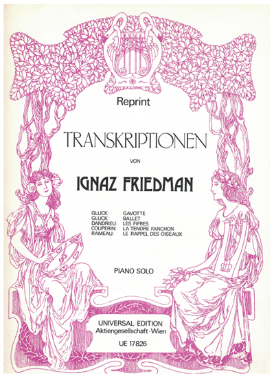 Picture of Transcriptions by Ignaz Friedman, piano solo songbook
