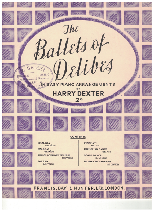Picture of The Ballets of Delibes, arr. Harry Dexter , easy piano solo