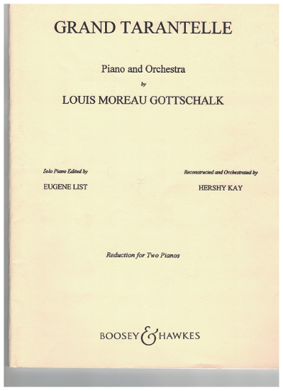 Picture of Grand Tarantelle, Louis Moreau Gottschalk, transcribed by Eugene List & Hershy Kay, piano duo