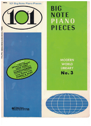Picture of 101 Big Note Piano Pieces, Modern World Library No. 3