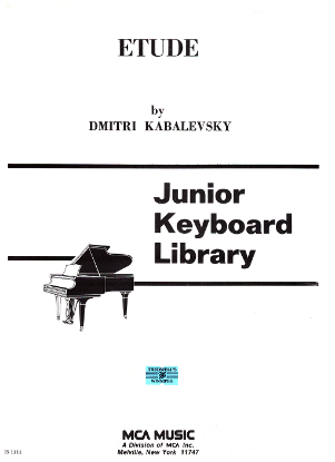 Picture of Etude in a minor from 15 Children's Pieces  Op. 27, Dmitri Kabalevsky, edited Alffred Mirovitch, piano solo