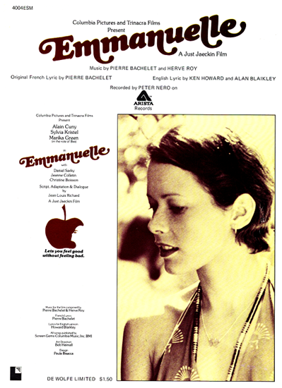 Picture of Emmanuelle, movie title theme, Pierre Bachelet & Herve Roy, piano solo