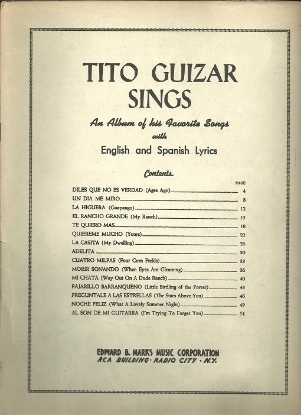 Picture of Tito Guizar Sings