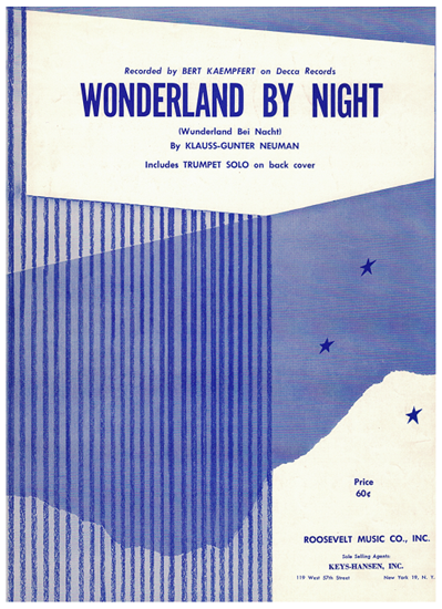 Picture of Wonderland by Night, Klauss Gunter Neuman, popularized by Bert Kaempfert, piano & trumpet 