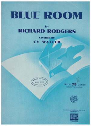 Picture of The Blue Room, Richard Rodgers, arr. Cy Walter, piano solo 